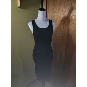 Windsor Ribbed Body Con Dress Black Size L B#2